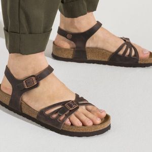 Birkenstock Bali Sandals, Soft Footbed Oiled Leather Habana, size 36